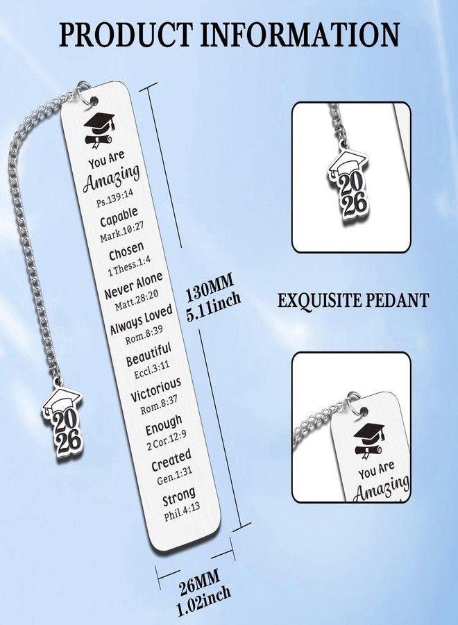Aeonovs College Graduation Gifts for Women Men Him Her, Christian Graduation Bookmark Gift, Class of 2026 Phd Nursing Master Degree Graduations Gifts for Women Men 2026, End of the Year Gift for Students - Image 4