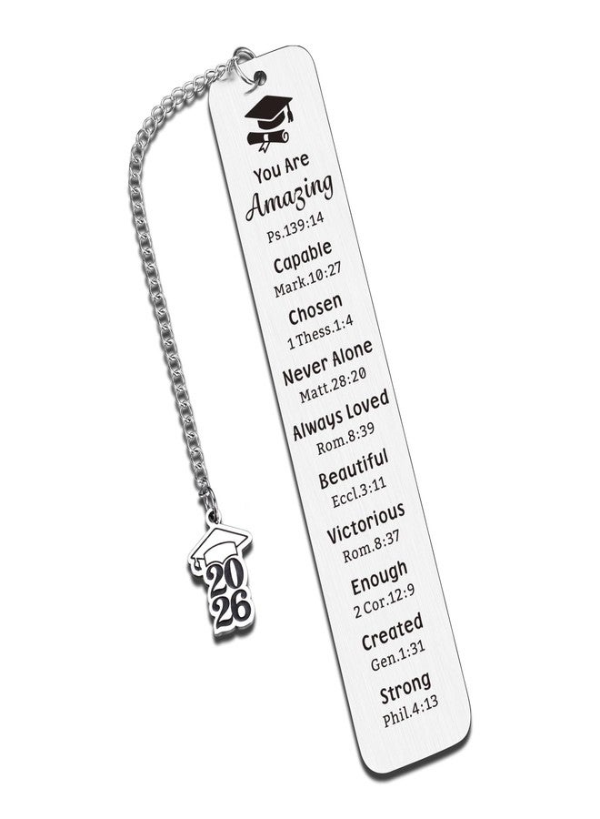 Aeonovs College Graduation Gifts for Women Men Him Her, Christian Graduation Bookmark Gift, Class of 2026 Phd Nursing Master Degree Graduations Gifts for Women Men 2026, End of the Year Gift for Students - Image 1