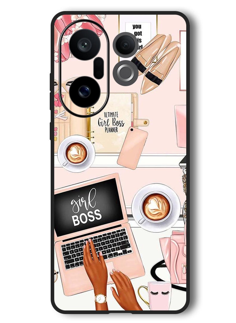 Theodor Case Compatible with Vivo X200 FE 6.31 Inch Protection Shockproof Bumper Cover Girl Boss Item - Image 1