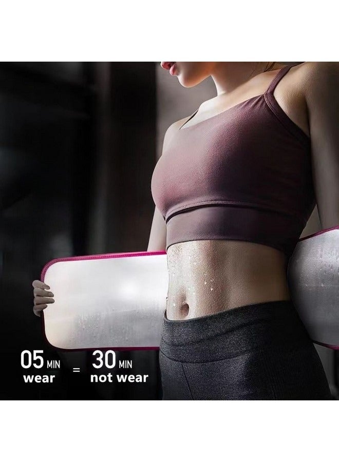 Beauenty Sweating Waist Trimmer Belt, Women Waist Trainer Belt for Abdomen Slimming Fitness Fat Burning Weight Loss, Slimming Body Shaper Belt Workout Sauna Exercise Hot Sweat Band - Image 5