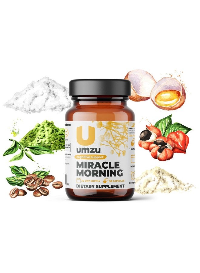 أومزو مكمل الطاقة الصباحية UMZU Miracle مع الكافيين ومعززات الطاقة | 150 مجم من الكافيين يدعم التركيز والإنتاجية والمزاج طوال اليوم (كمية تكفي لمدة 30 يومًا | 30 كبسولة) - Image 5