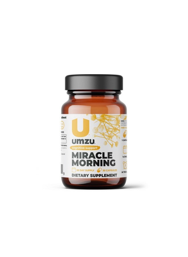 أومزو مكمل الطاقة الصباحية UMZU Miracle مع الكافيين ومعززات الطاقة | 150 مجم من الكافيين يدعم التركيز والإنتاجية والمزاج طوال اليوم (كمية تكفي لمدة 30 يومًا | 30 كبسولة) - Image 1