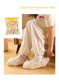 Aurafly 50-Piece Disposable Thickened non-slip Shoe Covers, Dustproof, non-slip, One Size Fits All, Protect Your Carpets And Floors  - Image 1