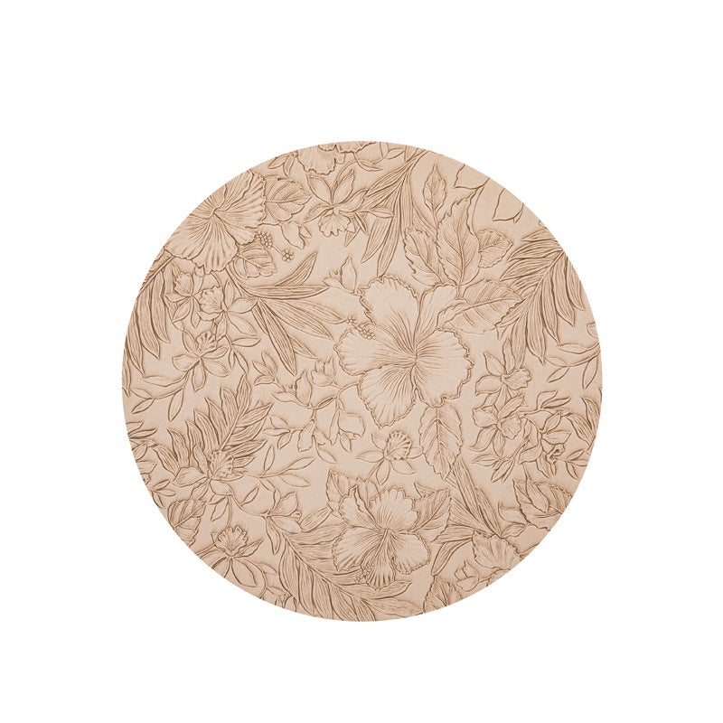 European Style Embossed Leather Placemats, Waterproof Oil-Proof Wash-Free, Hotel Restaurant Western Tableware Mats, Multiple Colors Available - Image 1
