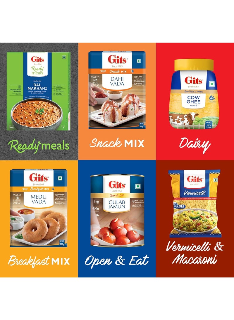 Gits Instant Rice Idli Breakfast Mix,Makes 90 Rice Idlis, Pure Veg, Authentic South Indian Breakfast Recipe, 1Kg (Pack of 2) - Image 3