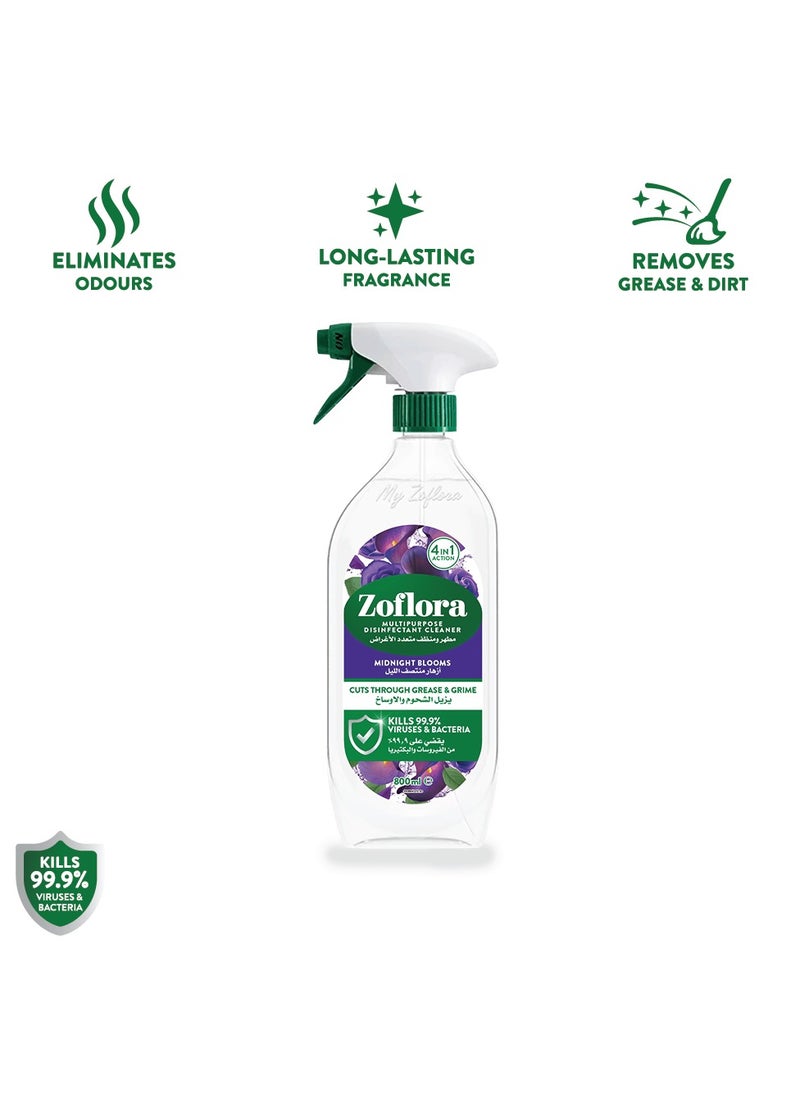 Zoflora Multi-Purpose Disinfectant Antibacterial Spray Midnight Blooms 800ml  - Image 2