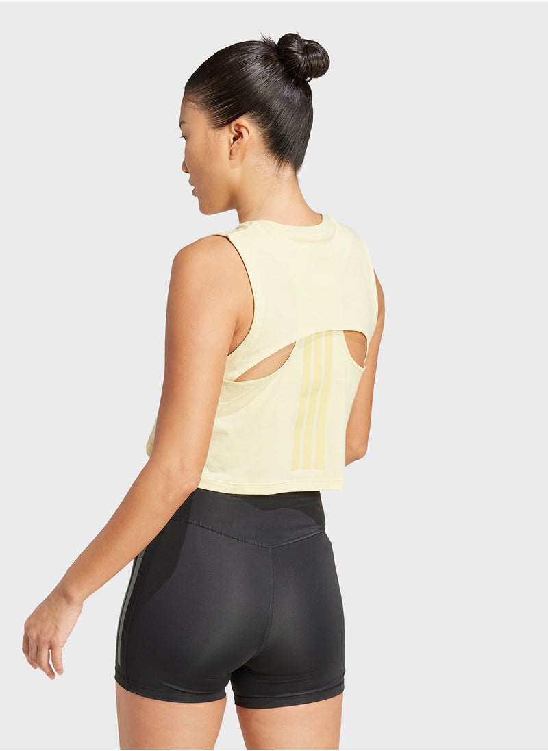 Adidas - Power 3 Stripe Boxy Tank Top - Image 1