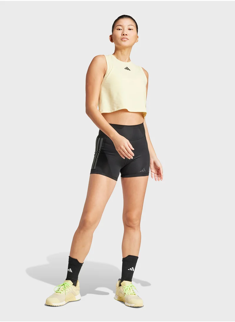 Adidas Power 3 Stripe Boxy Tank Top