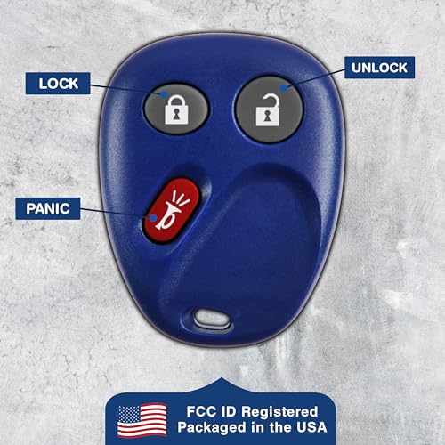 KeylessOption 2X KeylessOption Key Fob for 2003 2004 2005 2006 2007 Cadillac Escalade Chevrolet Chevy Equinox Silverado Suburban Tahoe GMC Sierra Yukon Pontiac Remote, 3-Button LHJ011, Programming Guide Included - Image 5