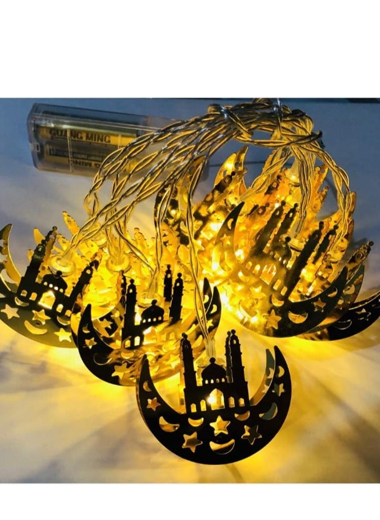 co arma A chain of golden lamps suitable for Ramadan, 120 cm  - Image 3