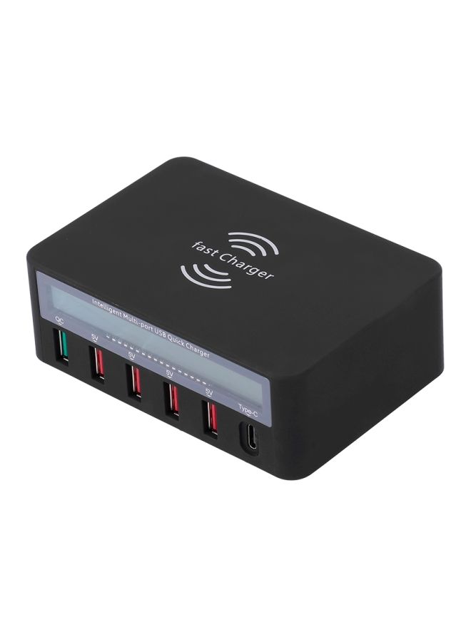 NIBEMINENT 6-Port USB Hub Black - Image 3