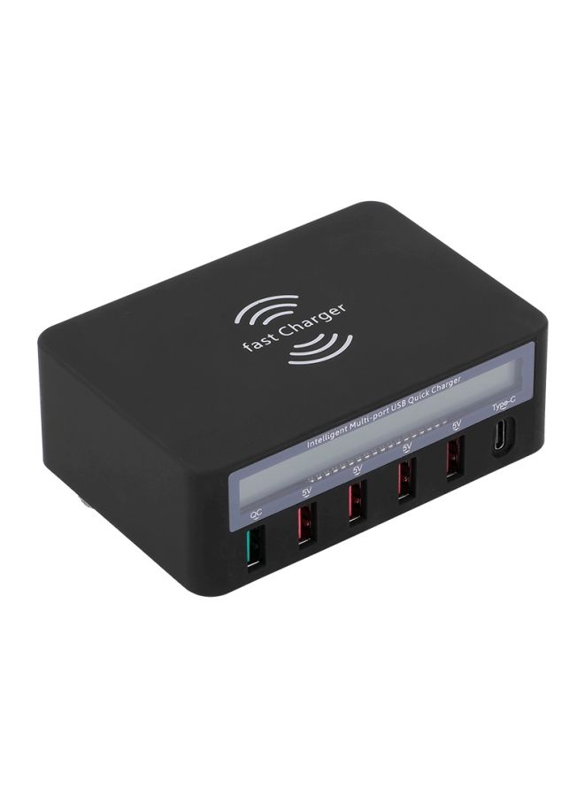 NIBEMINENT 6-Port USB Hub Black - Image 2