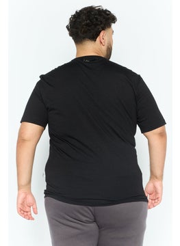 Plein Sport Men Sportswear Fit Short Sleeves Outdoor T-Shirt, Black Combo  - Image 2