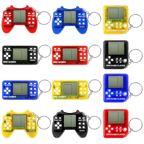 ZCOINS 12Pcs Video Game Party Favors Mini Arcade Gaming Toy Keychain Sets Bulk Gifts Birthday Christmas Stocking Stuffers Classroom Prizes Travel Backpack Decoration - Image 1