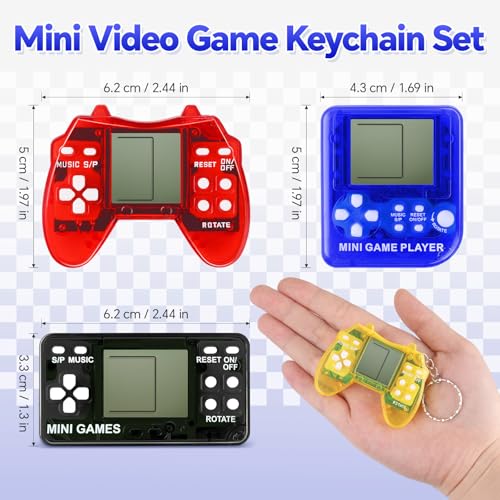 ZCOINS 12Pcs Video Game Party Favors Mini Arcade Gaming Toy Keychain Sets Bulk Gifts Birthday Christmas Stocking Stuffers Classroom Prizes Travel Backpack Decoration - Image 5