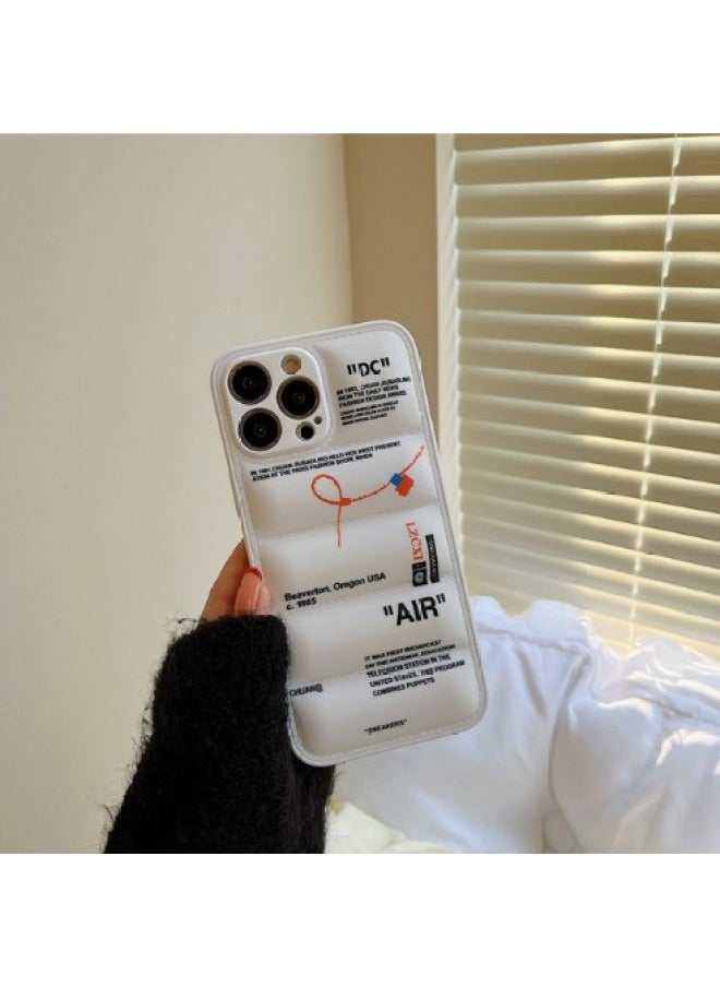 Generic - Trendy Down Coat Compatible For Iphone 11 15promax 13 Phone Case Xsmax 7p 12pro Digital Computer/For Iphone Protective Cover-Color:As Shown In White 2.-Applicable Model:For Iphone14plus - Image 1