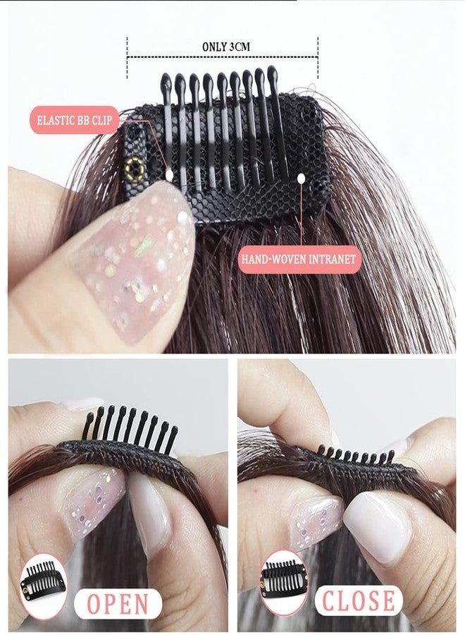 سكويشي قطعتان من وصلات الشعر الأمامية للنساء، غطاء شعر للنساء، وصلات شعر أمامية لتغيير تسريحة الشعر بسرعة - Image 3