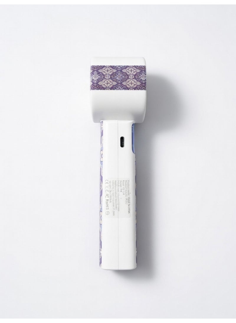 Arabic Pattern Design Strong Wind Handheld Fan - Image 2