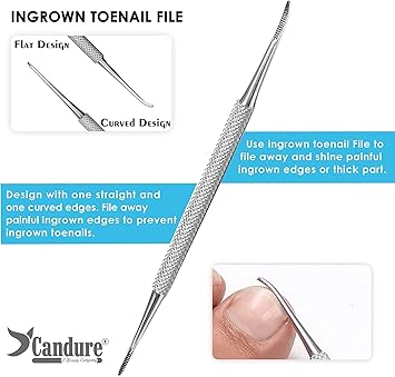 Candure Candure Nail Clippers Cutters Nippers for Thick Toenails Plus Nail Clippers for Fingernails Podiatry Instruments Clippers with Ingrown Toe Nail File Improved Quality  - Image 5