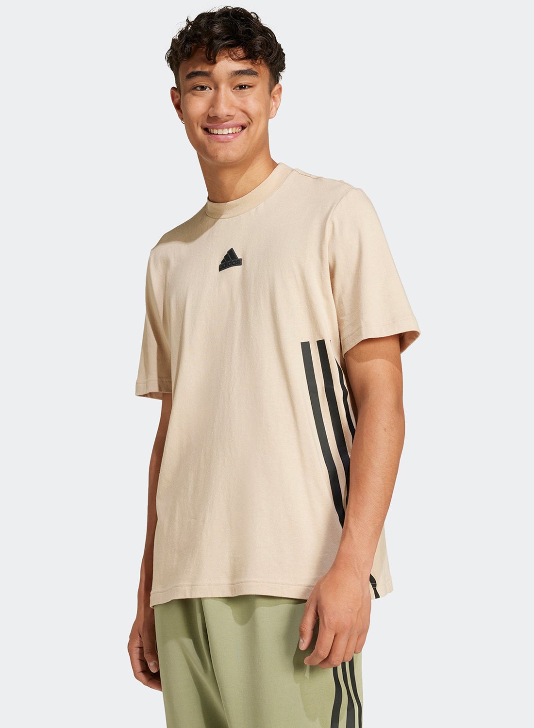 Adidas D2M 3 Stripe T-Shirt for Men | Best Price Bahrain