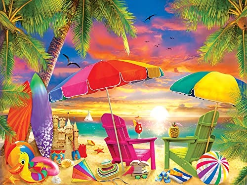 MasterPieces 300 Piece EZ Grip Jigsaw Puzzle - Seaside Afternoon - 18"x24" - Image 2