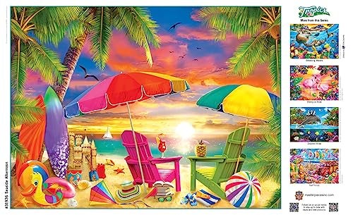MasterPieces 300 Piece EZ Grip Jigsaw Puzzle - Seaside Afternoon - 18"x24" - Image 4