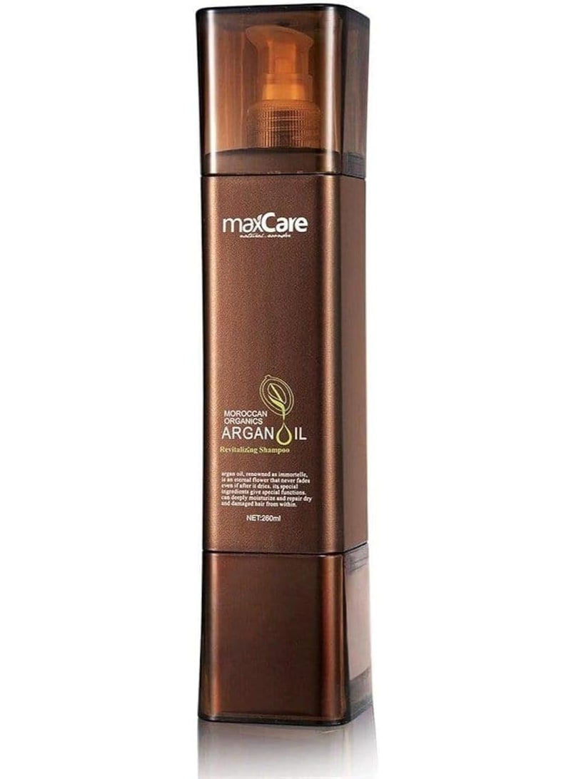 MaxCare Moroccan Organics Argan Oil Revitalizing Shampoo 260ml - Image 2