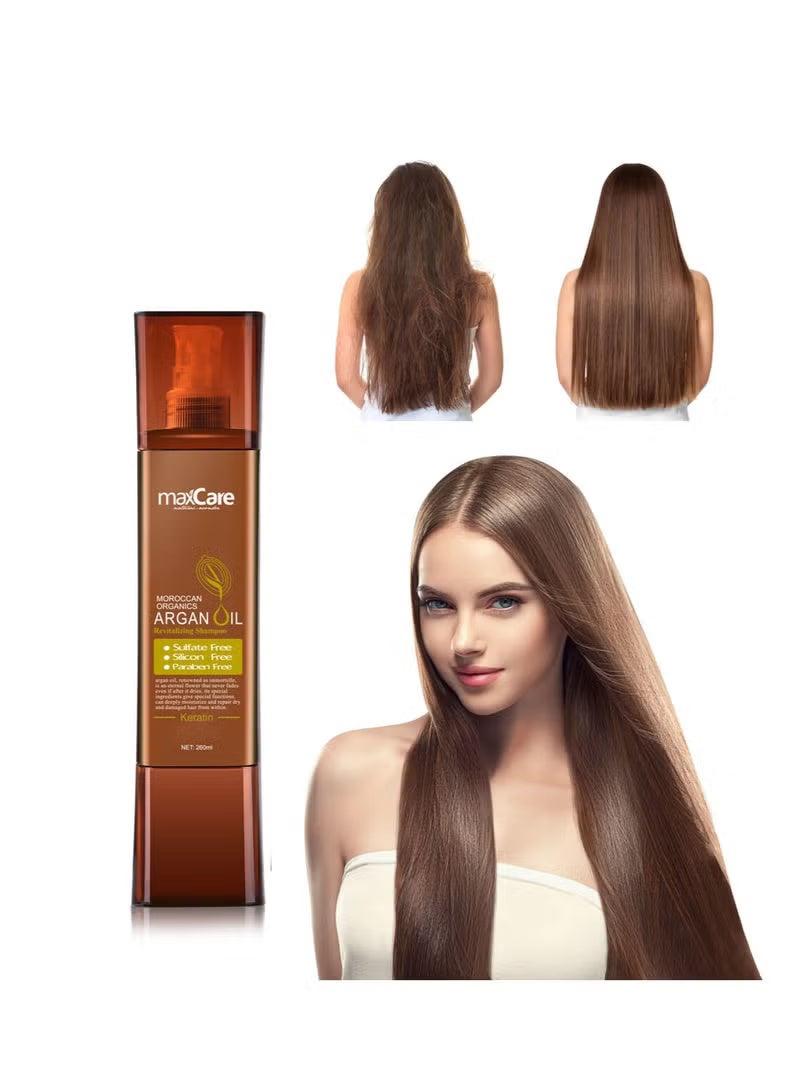 MaxCare Moroccan Organics Argan Oil Revitalizing Shampoo 260ml - Image 3