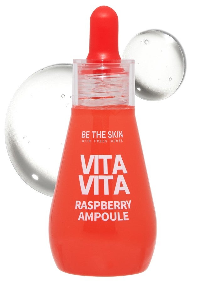 BE THE SKIN Vitavita Raspberry Ampoule - Radiance Boosting Face Serum for Even Skin Tone and Enhanced Elasticity with Niacinamide, Vitamin C, 11 Peptides, 1.01 fl.oz. - Image 1