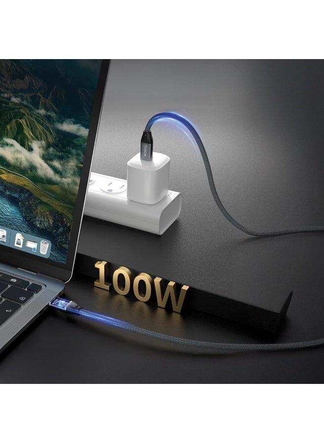 Mowsil USB4 Cable 5M – 20Gbps USB-C to USB-C Cable, 100W PD,4K@60Hz / 8K@30Hz Video, Aluminum Alloy Shell, Nylon Braided, Thunderbolt 3/4 Compatible for Laptops, Tablets and Monitors - Image 4