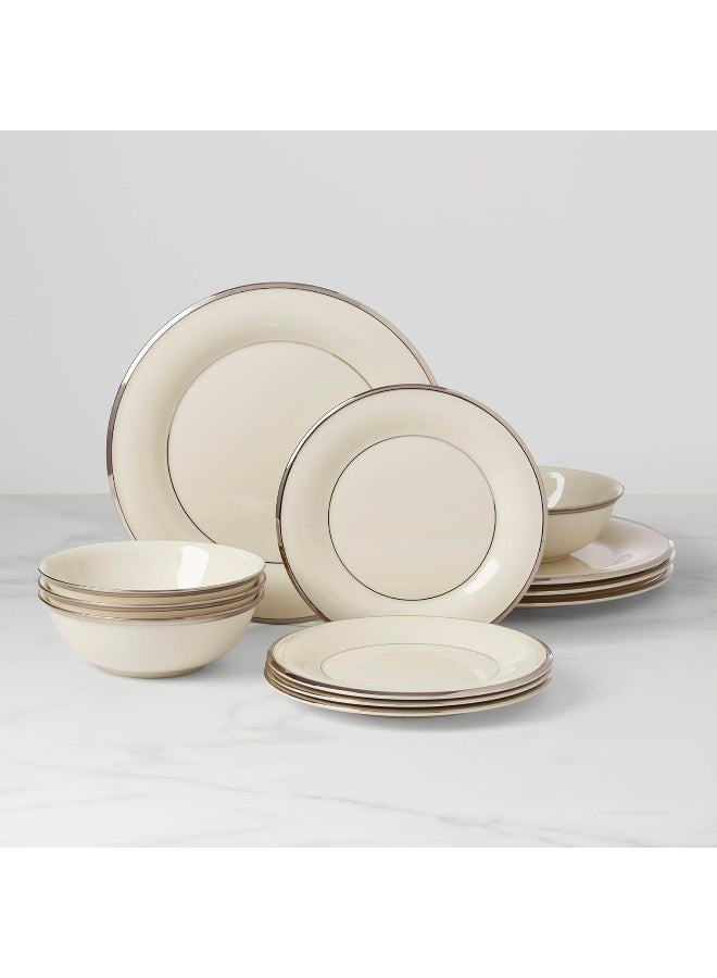 Lenox 896065 Solitaire 12Piece Dinnerware Set Service for 4 - Image 2