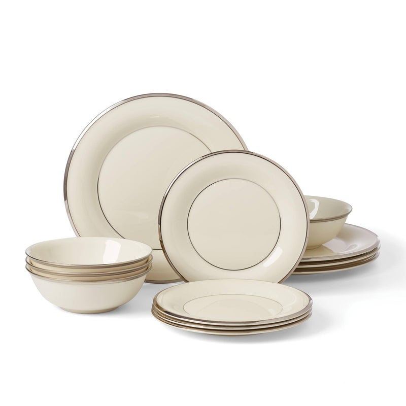 Lenox 896065 Solitaire 12Piece Dinnerware Set Service for 4 - Image 1