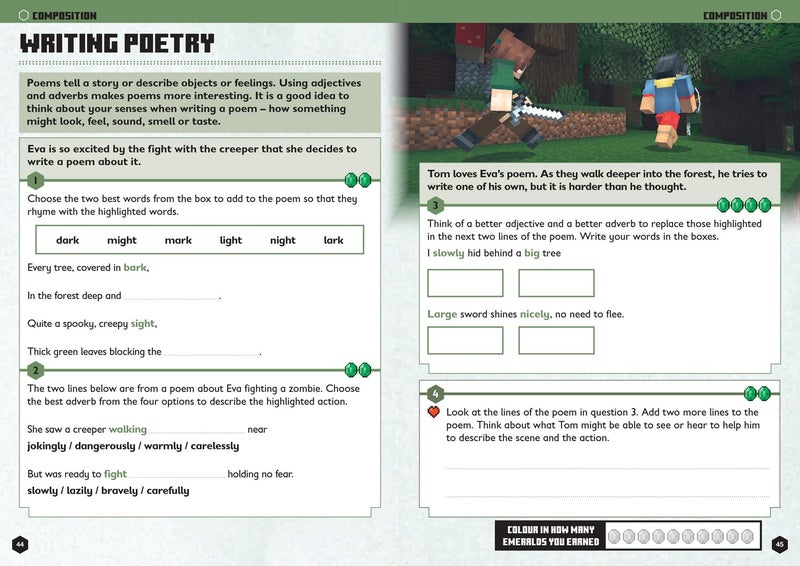 Minecraft English Ages 6-7: Official Workbook - Image 4