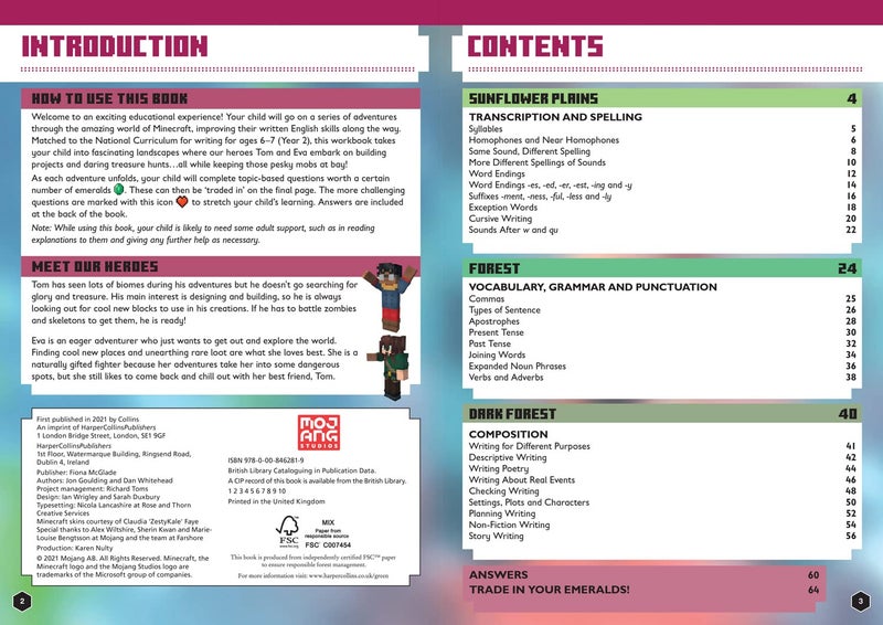 Minecraft English Ages 6-7: Official Workbook - Image 2