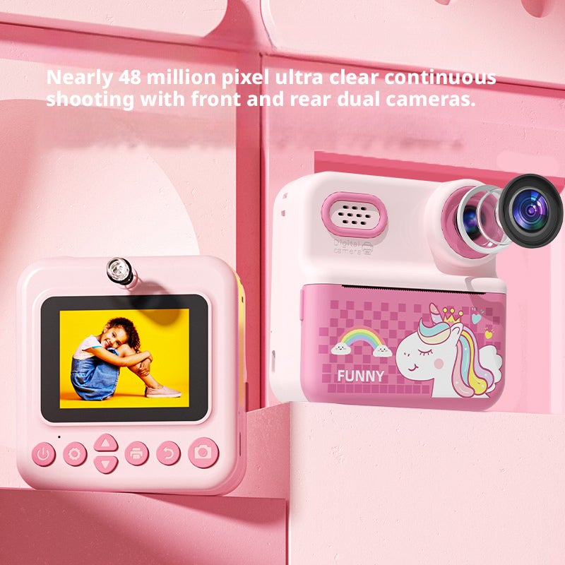 Children Instant Print Camera with Photo and Video Recording - Image 2
