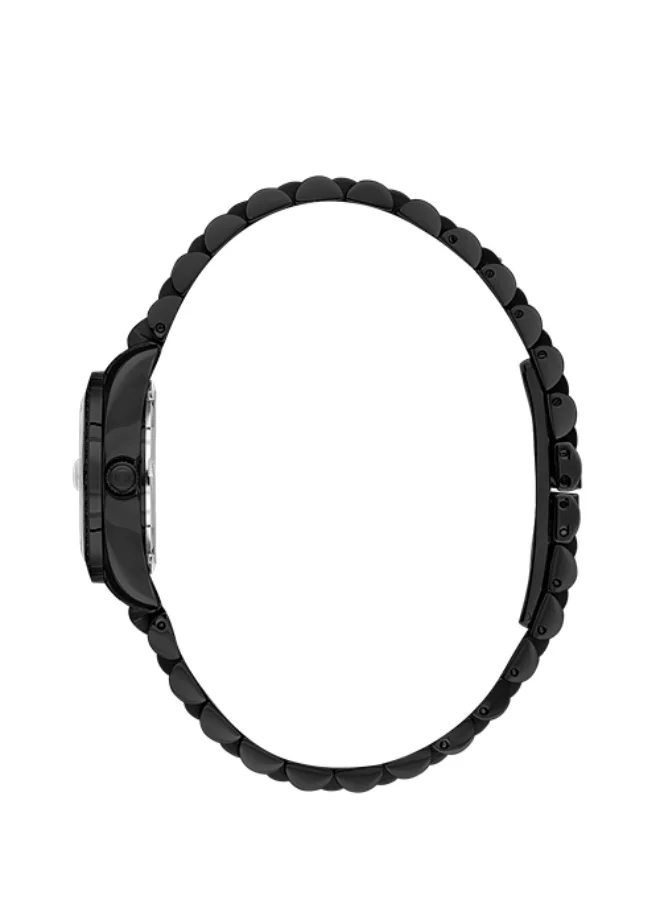 Freelook Paris Freelook - Charmant Women's Watch | Steel Case | Stainless Steel Band | Black & Round Dial | Analog | Quartz | Mineral Glass | Premium Luxury Watch | Ideal Gift | Water Resistant 30 Meters
