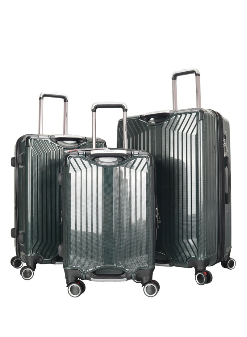 Stargold Trolley Luggage Set of 3 PCS TPC Hard Side Spinner Wheels with TSA Lock - Image 1