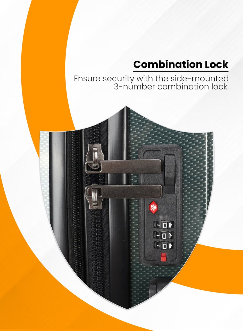 Stargold Trolley Luggage Set of 3 PCS TPC Hard Side Spinner Wheels with TSA Lock - Image 5