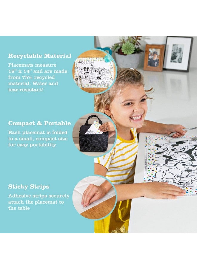 J.L. Childress Disney Baby by J.L. Childress Disposable ColorMe Placemats - Paper Stick-On Placemats with Coloring Fun, Airplane Tray Table Cover - Pack of 24  - Image 3