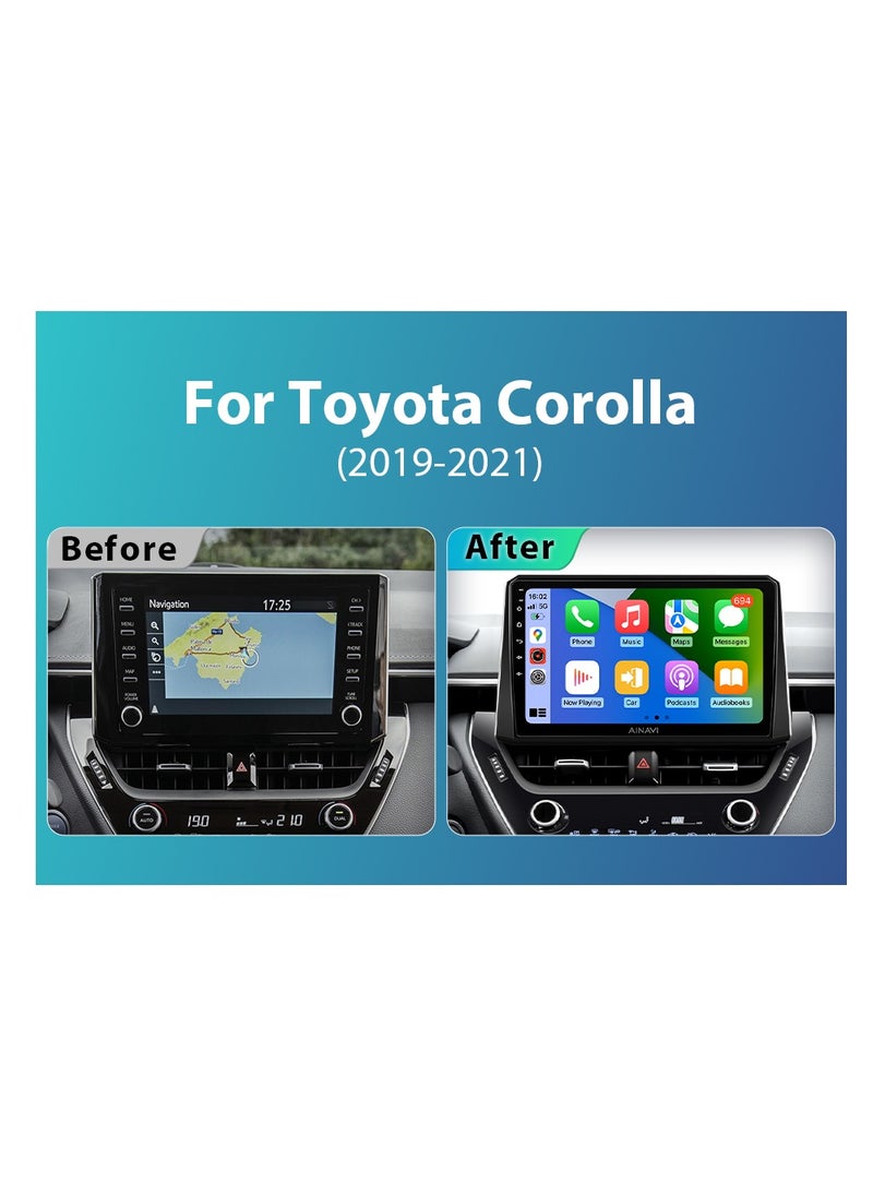 Android Screen For Toyota Corolla 2019 TO 2021 2GB RAM 32GB ROM Support Apple Carplay Android Auto Wireless IPS Touch Screen With Backup Camera Included