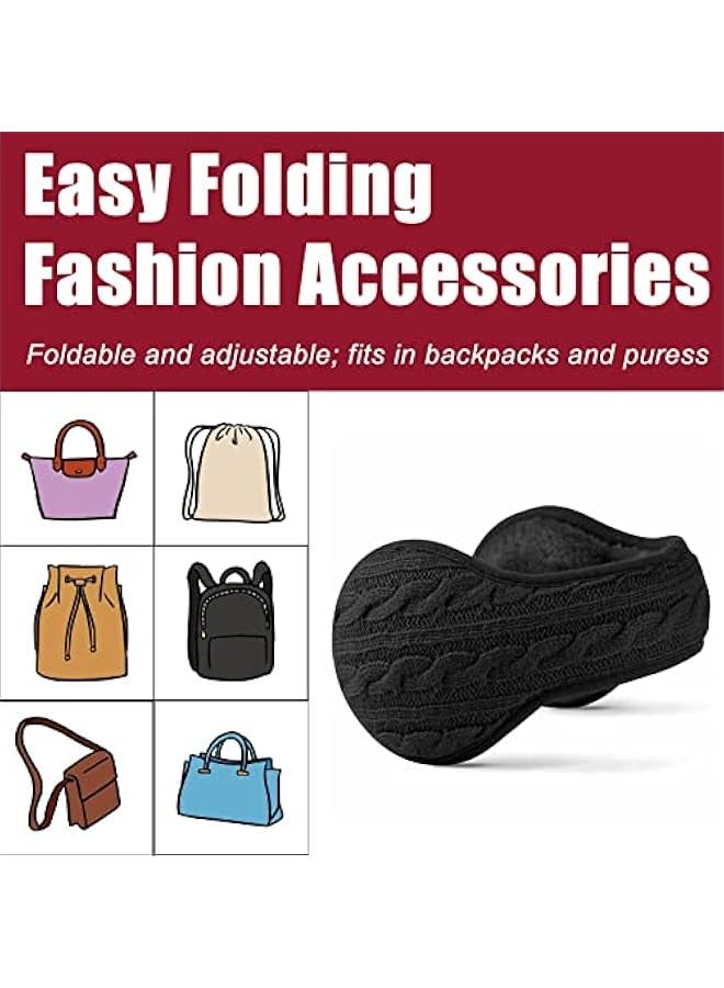 Ear Muffs For Winter Men Women, Fleece Ear Warmers Winter Warm Earmuffs For Cold Winters Adjustable - Image 3