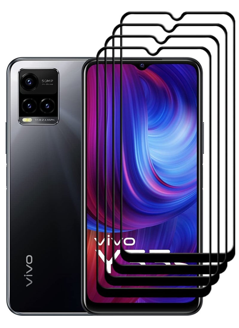ACLIX 4 Pieces Antistatic ESD Dustproof Premium Quality High Definition Tempered Glass Screen Protector Designed For vivo Y33s - Image 1