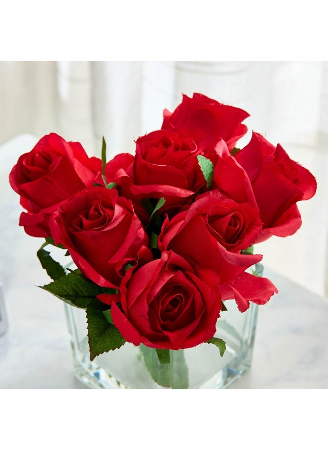 Home Box Liara Rose Buds Arrangement with Still Water in Glass Pot 30 cm  - Image 2