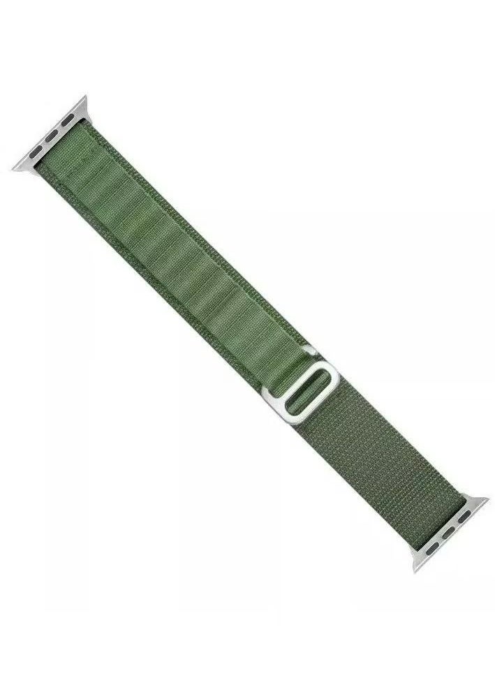 IAF - Alpine Loop Sport Nylon Watch Band Strap for Apple Watch Ultra 49mm/45mm/44mm/42mm Alpine Loop Green - Image 1