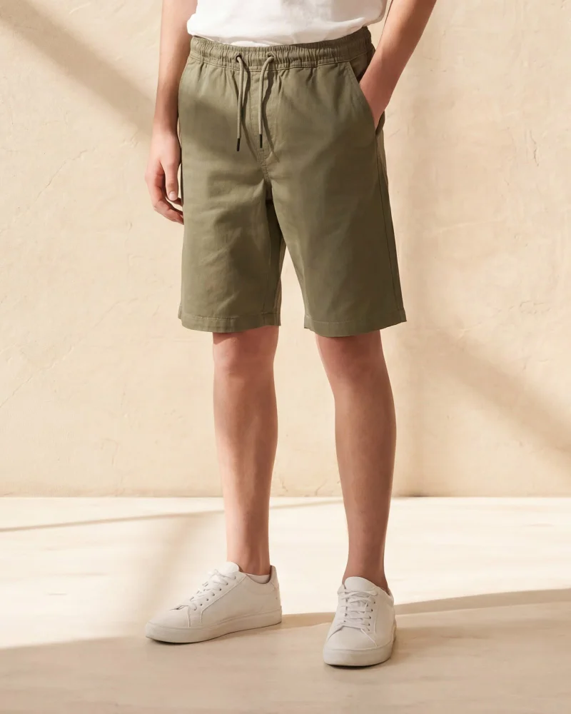 Redtag Senior Boys Olive Shorts