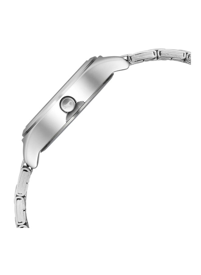 fastrack Fastrack Stunners White Dial Metal Strap Watch for Girls 6152SM07  - Image 4