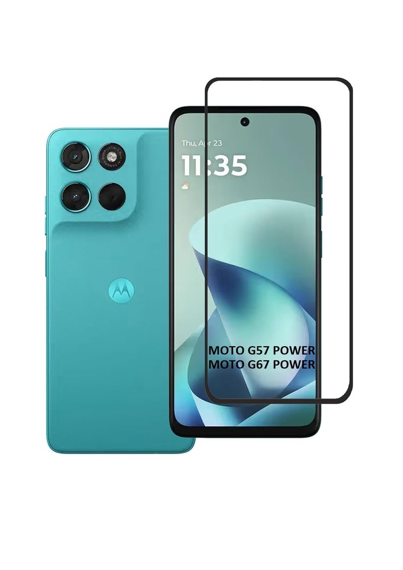 ANDYGLASSES Tempered Glass Screen Protector Compatible For Motorola Moto G67 Power/G57 Power 5G (Black) Edge To Edge Full Screen Coverage With Easy Installation Kit,Pack Of 1 - Image 5