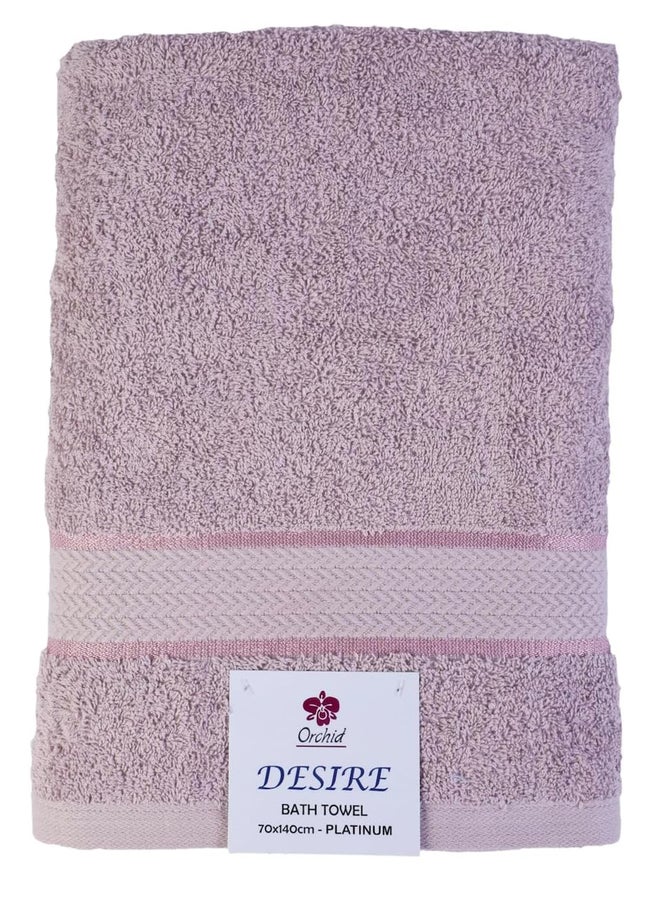 Orchid Desire Bath Towel 70X140Cm Platinum