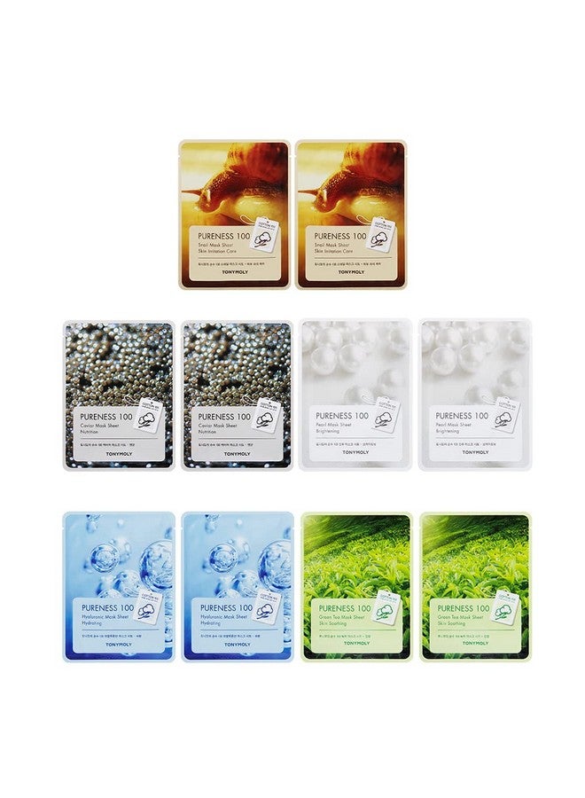 توني مولي قناع توني مولي بيورنس شيت | عبوة من 10 قطع | شرائح قطنية للوجه | قناع للوجه لبشرة متوهجة | يهدئ البشرة على الفور | يضيء البشرة ويغذيها | مجموعة أقنعة شيتية - Image 1