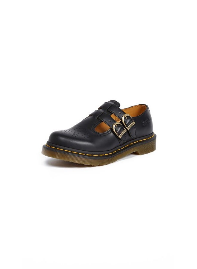 Dr. Martens Dr Martens Women's 8065 Mary Jane Buckle Leather Shoe Black-Black-9 - Image 1